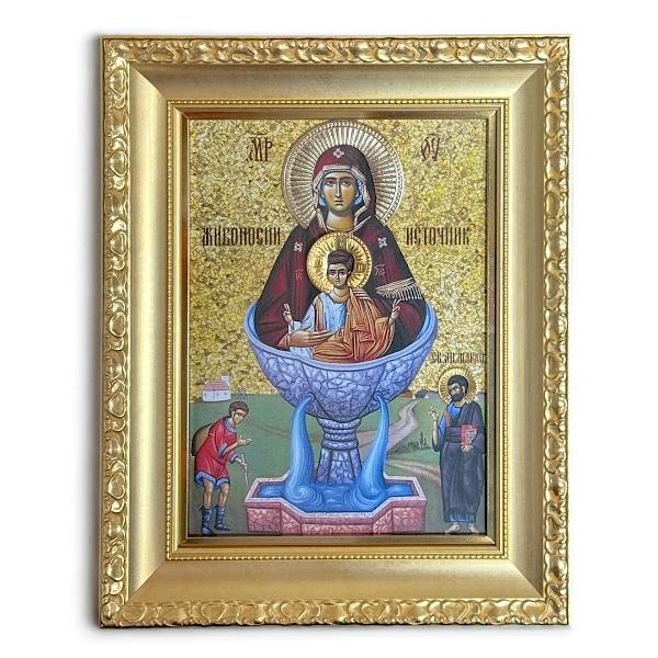 Ikona Majke Božije - Živonosni istočnik 41x33 cm-2