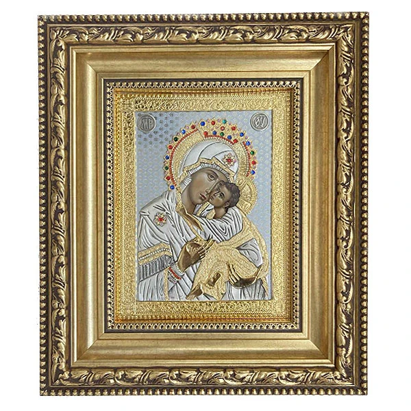 METAL ICON OF THE HOLY MOTHER OF GOD-1