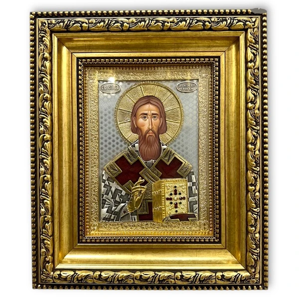 METAL ICON SAINT SAVA -1
