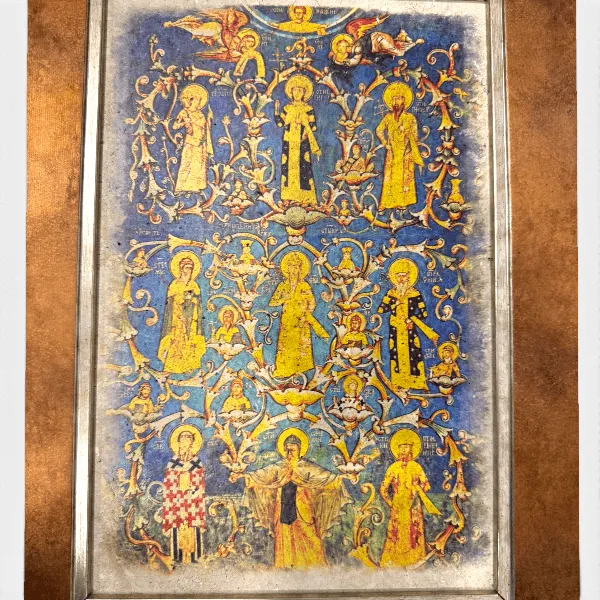 Ikona Loza Nemanjića otisnuta na prirodnom kamenu dimenzija 27x37 cm-3