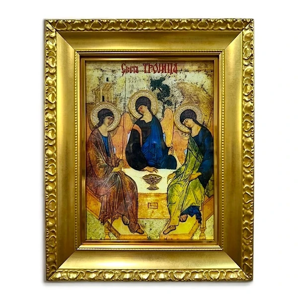 ICON OF THE HOLY TRINITY, SPIRITS 41x33cm - gilded-1