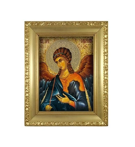ICON OF THE SAINT ARCHANGEL GAVRIL 38x32 cm - gilded, framed-4