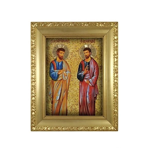 ICON OF BARTHOLOMEY AND BARNABAS 38x32 cm-1