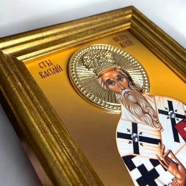 ICON OF SAINT BASIL OF OSTROS 14 x 12 cm-3