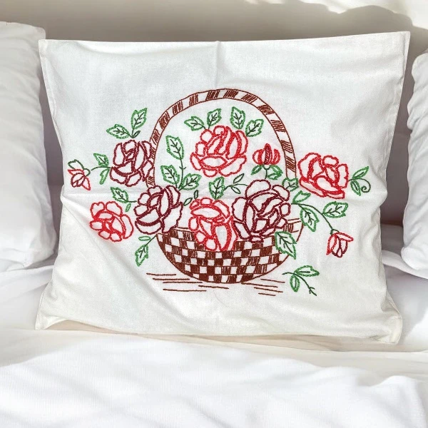  Pillow case with a flower | SERBIANSHOP.COM-2