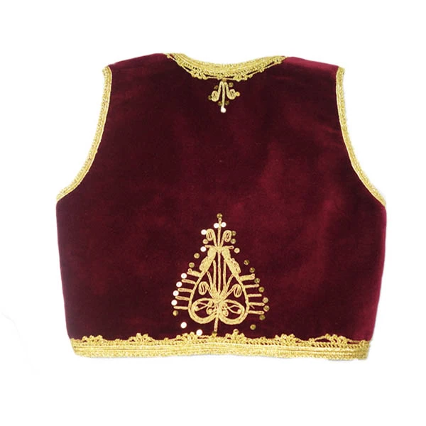 Handmade burgundy vest - perfect addition to your wardrobe-2