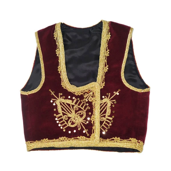 Handmade burgundy vest - perfect addition to your wardrobe-1