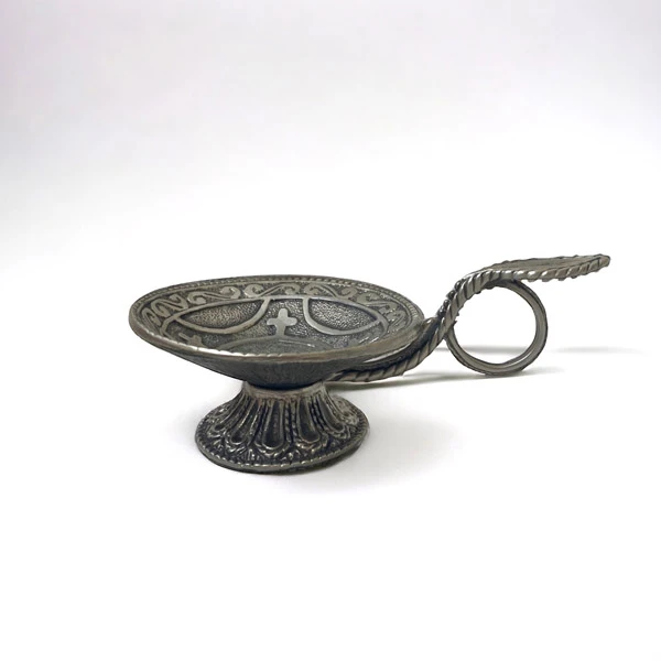 METALLIC SILVER PATINA CENSER-1