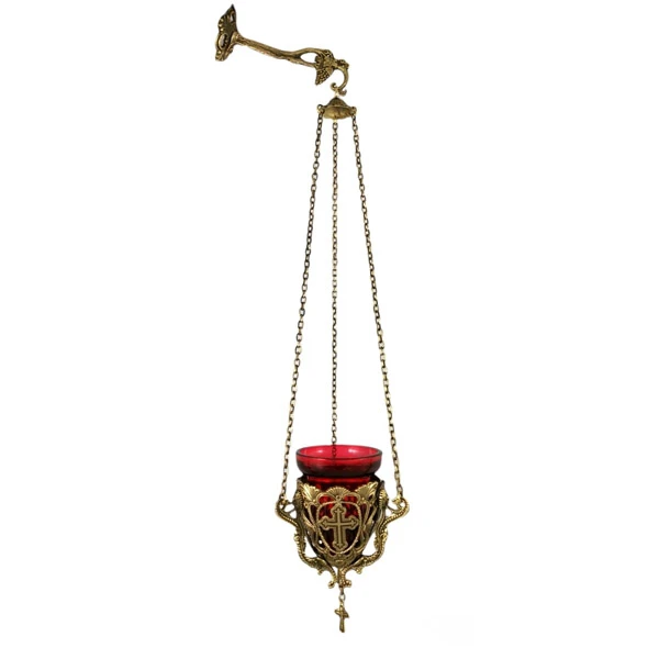 Hanging Chandelier - Brass Patina-3