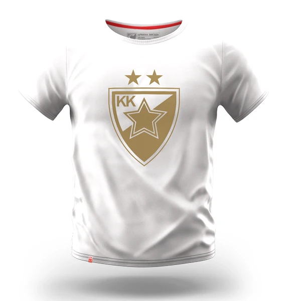 BC RED STAR KIDS T-SHIRT GOLD-WHITE-1