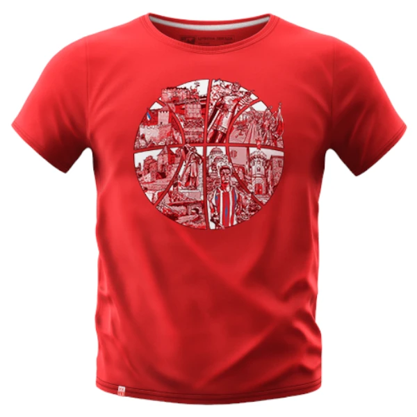 KK RED STAR BELGRADE T-SHIRT MOTIF RED-1