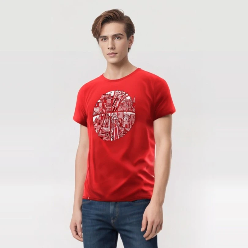 KK RED STAR BELGRADE T-SHIRT MOTIF RED-2