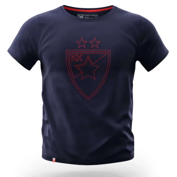 BC RED STAR KIDS T-SHIRT COAT OF ARMS NAVY BLUE -1