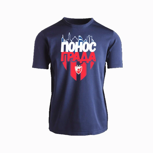 BC RED STAR - CHILDREN'S T-SHIRT PRIDE OF THE CITY NAVY BLUE-1