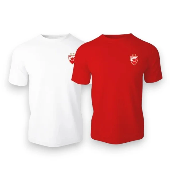 KK RED STAR T-SHIRT RED AND WHITE-1