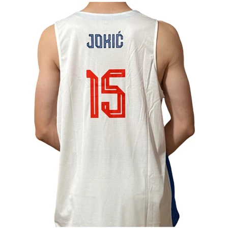Serbia Jersey Jokic 15 – Men's White Serbianshop