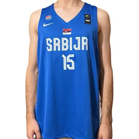 Serbia Jersey Jokic 15 – Men's Blue Serbianshop