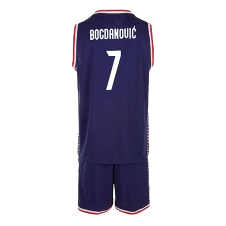 BASKETBALL KIT JERSEY AND SHORTS OF SERBIA OI 2024 BOGDANOVIC 7-1