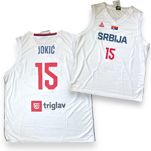 BASKETBALL KIT SERBIA JERSEY AND SHORTS 2021 WHITE-2