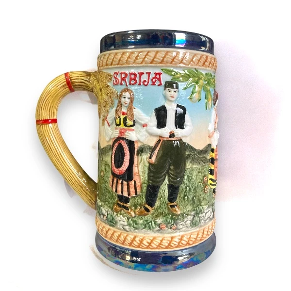 BEER MUG FOTO - SERBIA ETNO MOTIFS-1