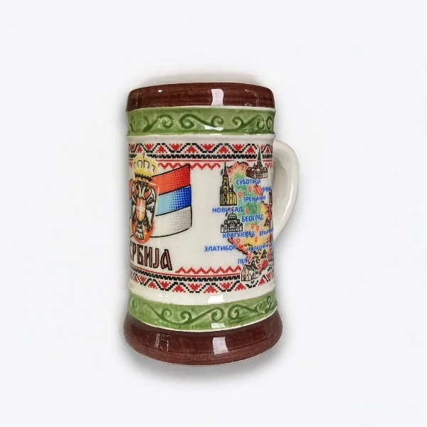 SOUVENIR BEER MUG - SERBIA-1