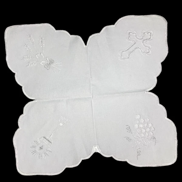 CLOTH FOR SLAVA'S CAKE, NEEDLEWORK - WHITE-3