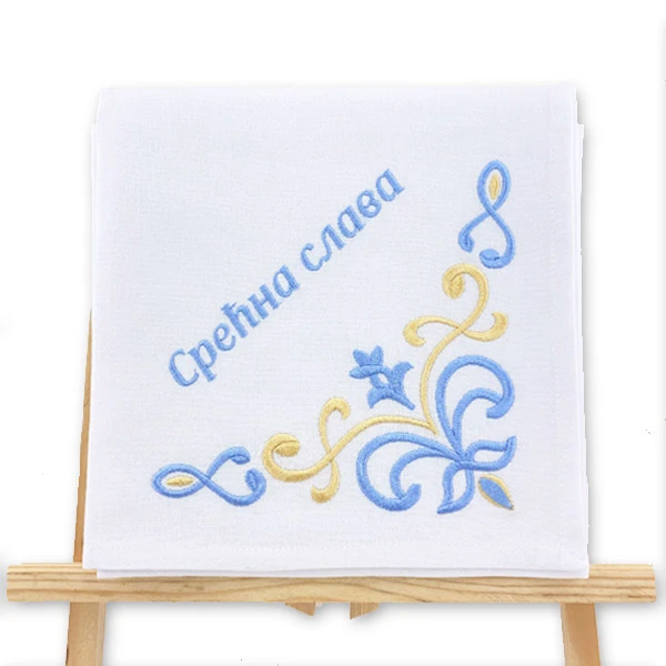 CLOTH FOR CELEBRATION CAKE, EMBROIDERED CANVAS-2
