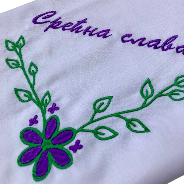 CLOTH FOR CELEBRATION CAKE, EMBROIDERED CANVAS-2