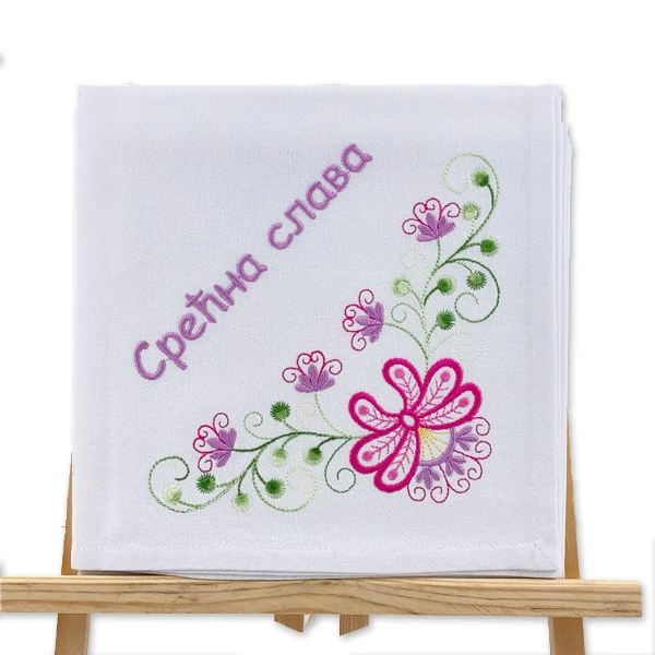 CLOTH FOR CELEBRATION CAKE, EMBROIDERED CANVAS-1