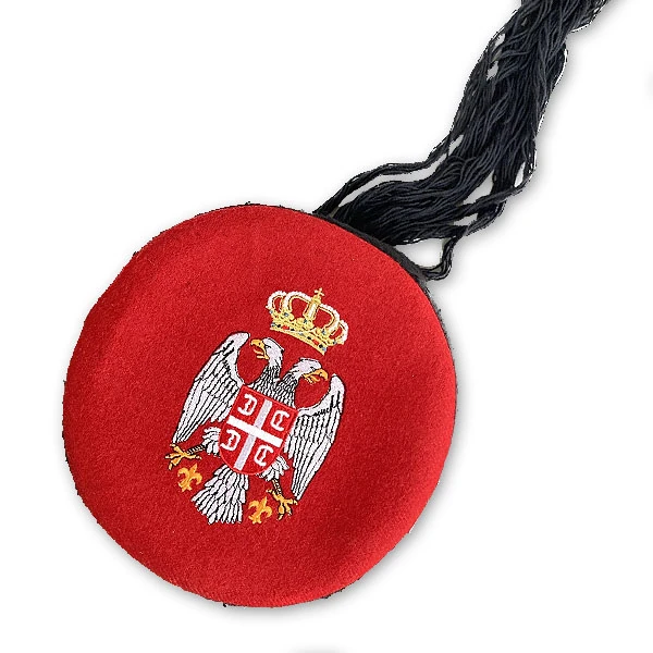 Lička kapa sa vezom grb Srbije-2
