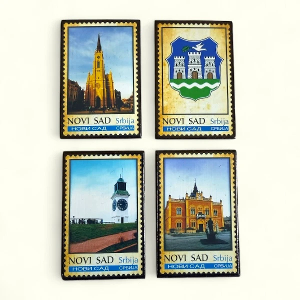 MAGNET WOODEN STAMP NOVI SAD-1