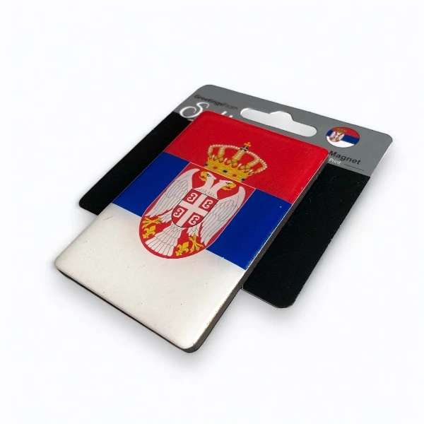 MAGNET WITH 3D STICKERS COAT OF SERBIA-2