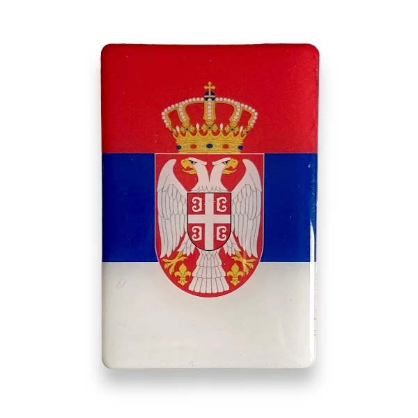 MAGNET WITH 3D STICKERS COAT OF SERBIA-1