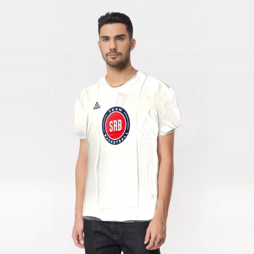 FAN SUPPORTERS SHIRT BASKETBALL SERBIA, WHITE-2