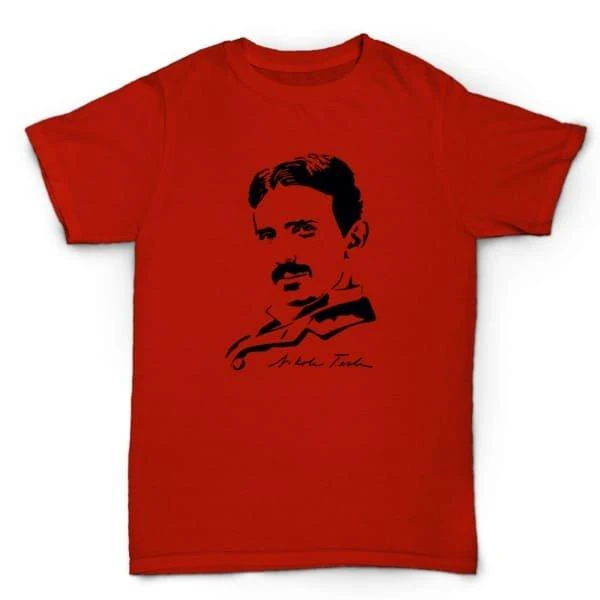 T-SHIRT - TESLA RED-1