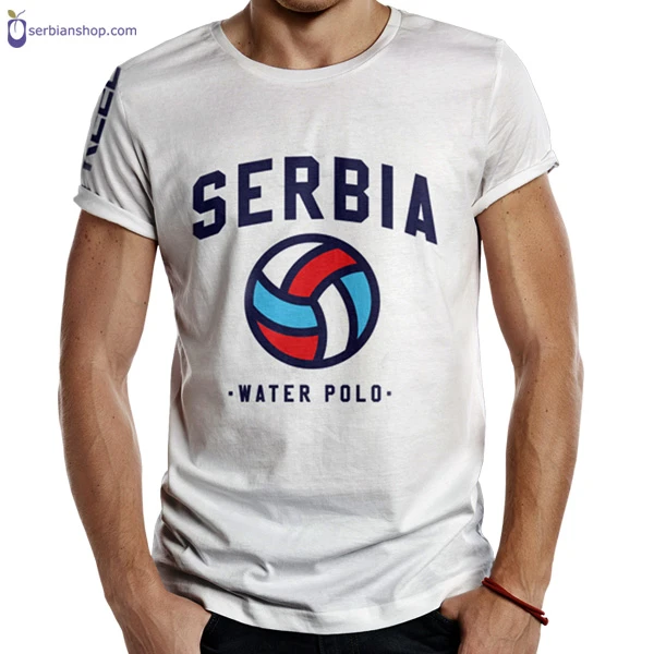 KEEL T-SHIRT SERBIAN WATER POLO TEAM WHITE 2023-2