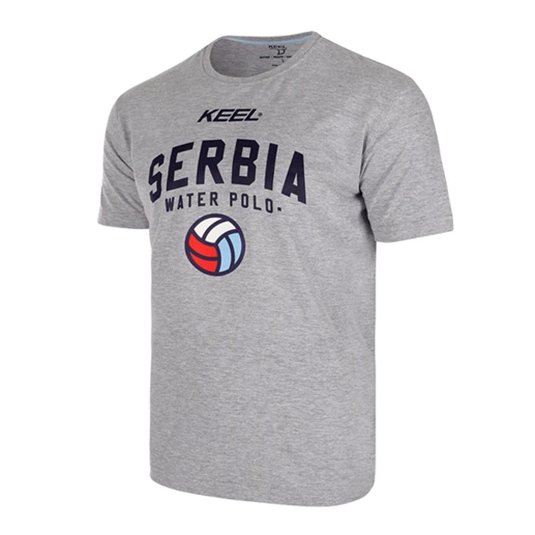 KEEL T-SHIRT SERBIAN WATER POLO TEAM GRAY 2023-1