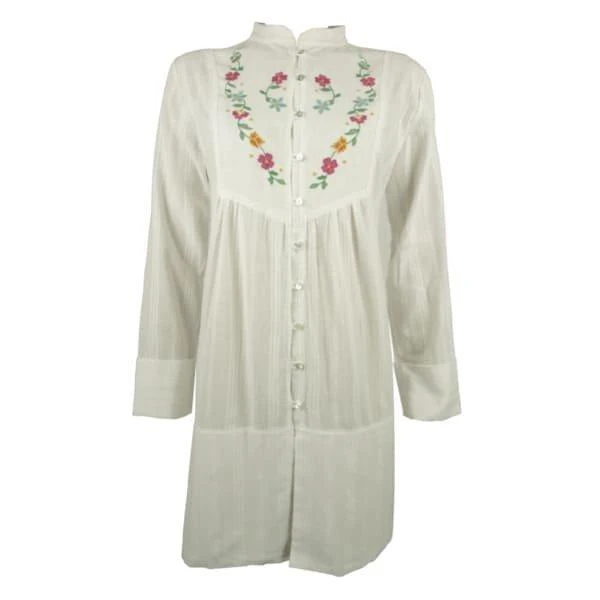 COAT, WHITE, WITH NEEDLEWORK-4