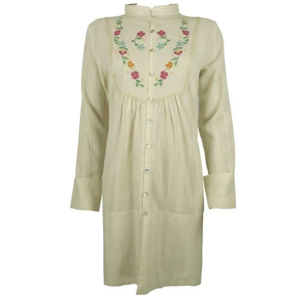 COAT, BEIGE, WITH NEEDLEWORK-1