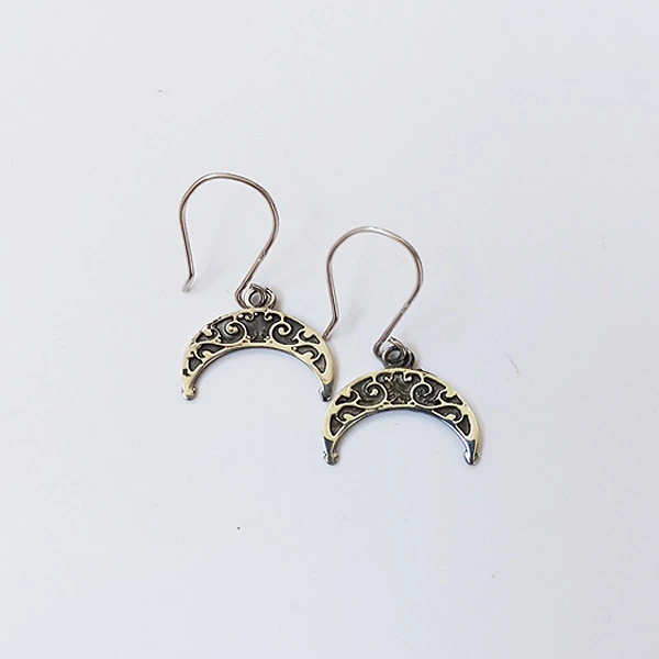 SILVER LUNICA EARRINGS - SLAVIC MYTHOLOGY-1