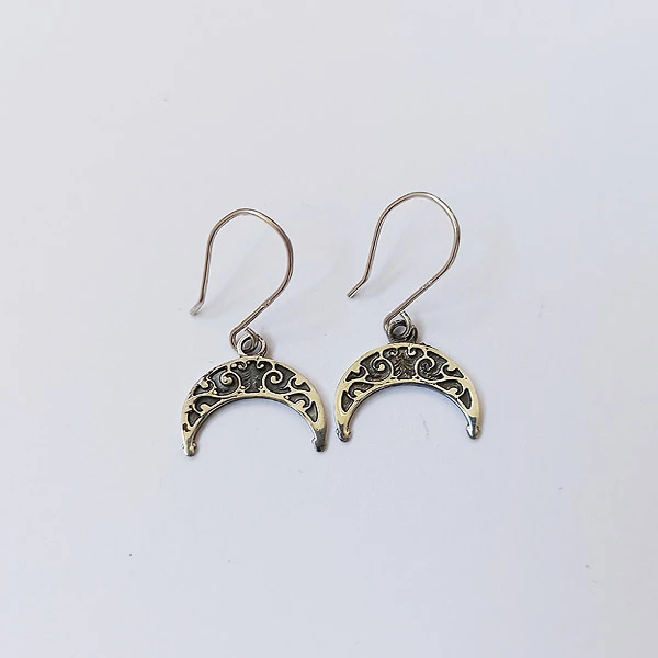 SILVER LUNICA EARRINGS - SLAVIC MYTHOLOGY-2