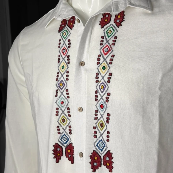 Men's Ethno Shirt - Hand Embroidered-4