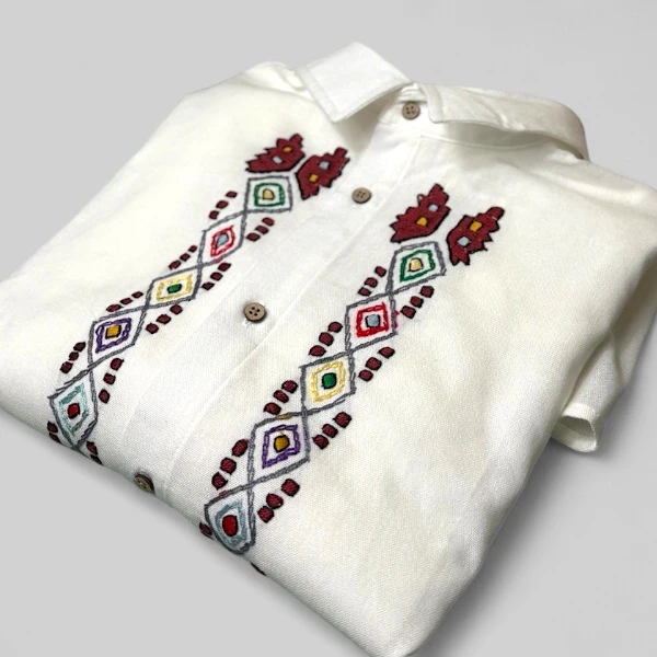 Men's Ethno Shirt - Hand Embroidered-3