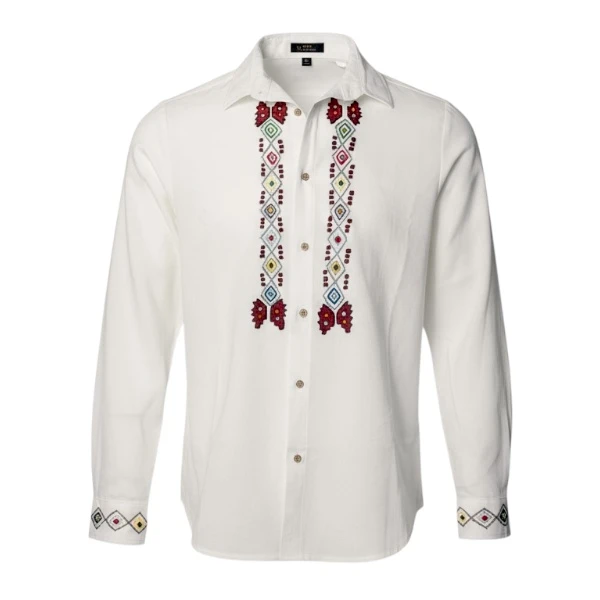 Men's Ethno Shirt - Hand Embroidered-2