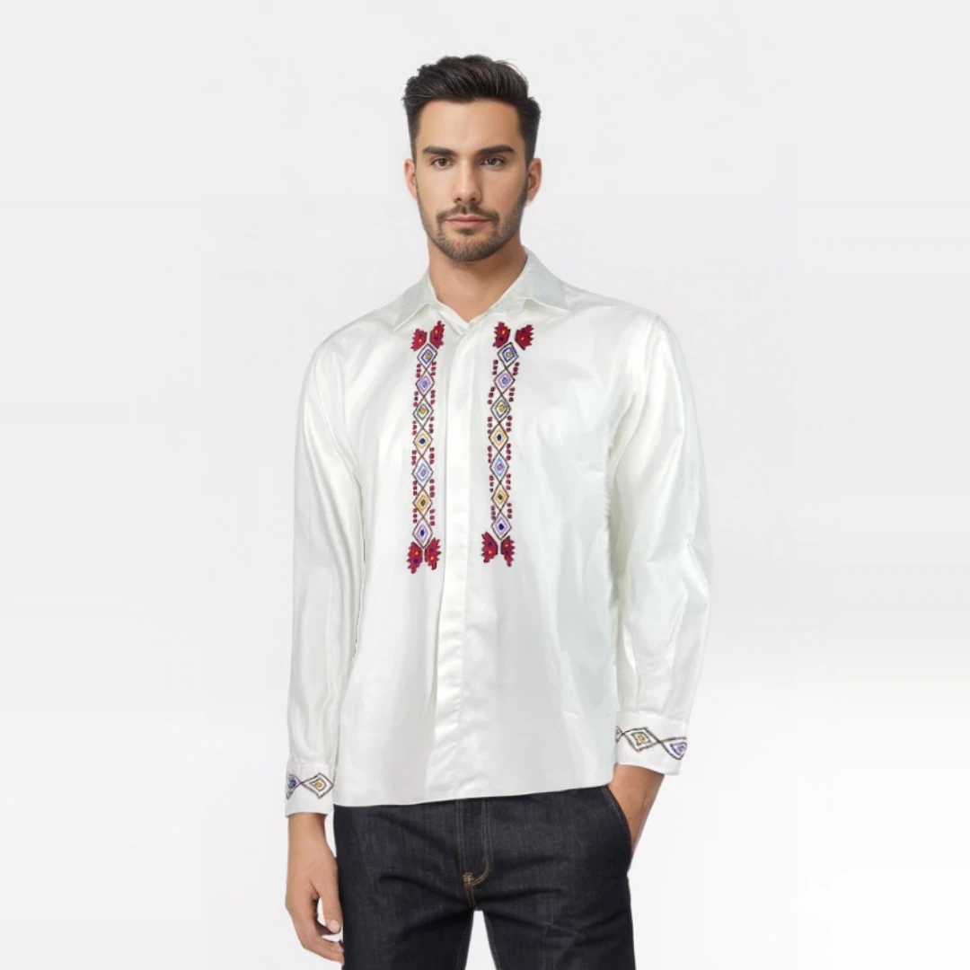 MEN'S ETHNO SHIRT HAND EMBROIDERED-3