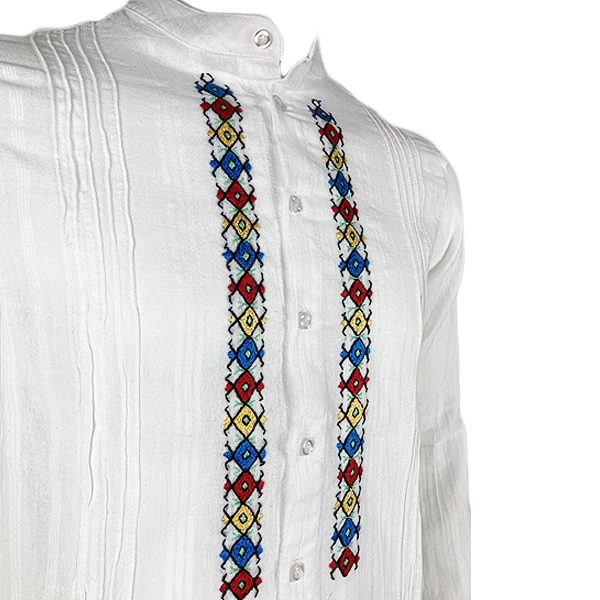 Men's shirt from Sumadija - white, hand-embroidered-3