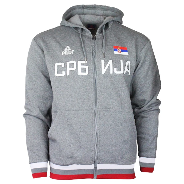 SWEAT SHIRT SRBIJA OF THE SERBIAN NATIONAL BASKETBALL TEAM, GREY-1