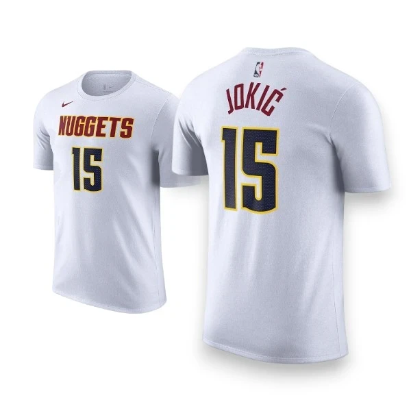 Nike T-Shirt Nikola Jokić White Denver-1