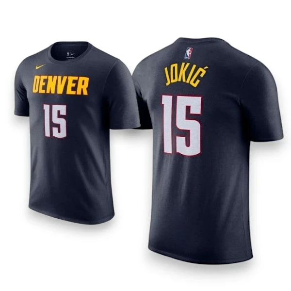 Nike T-Shirt Nikola Jokić Navy Denver-1