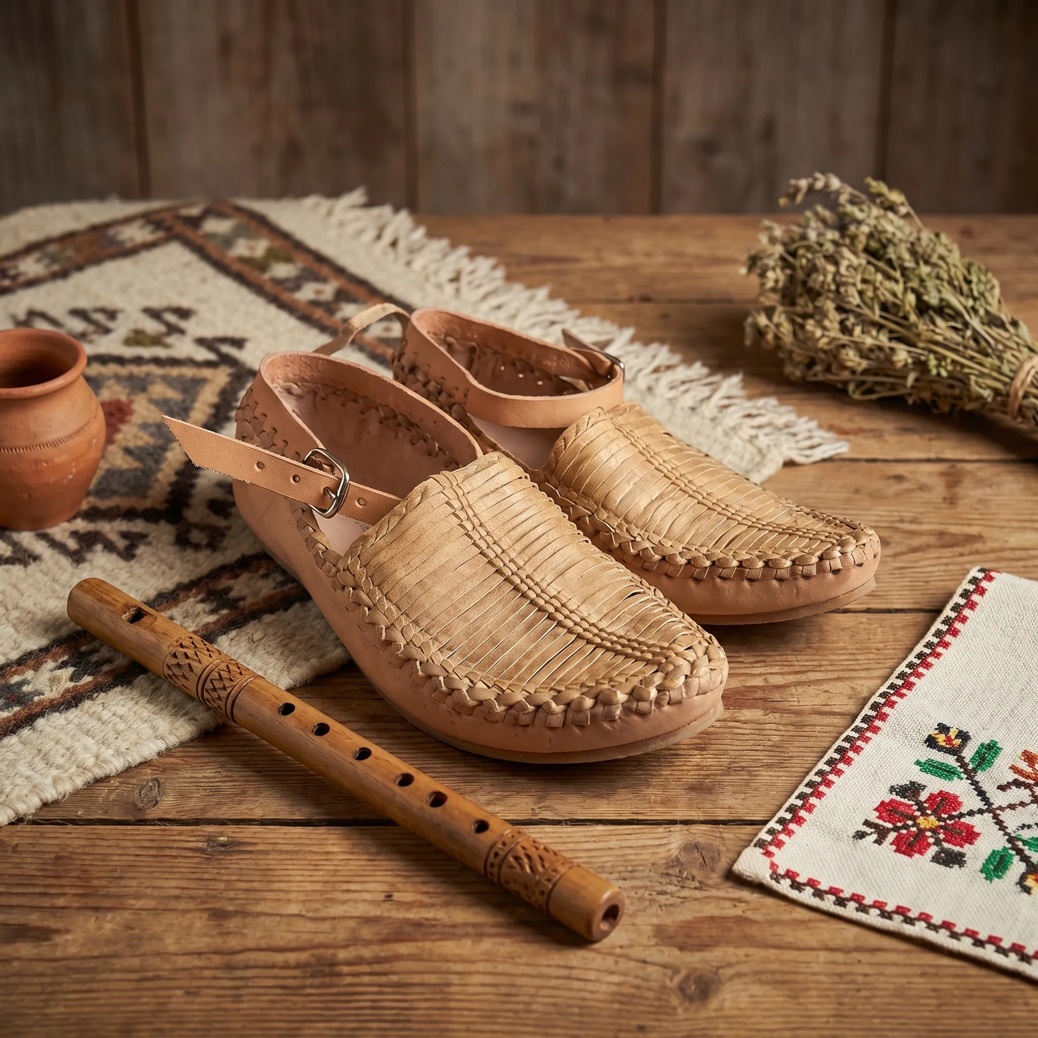 Tradicionalna srpska obuca opanci za folklor velicine 34-46-2